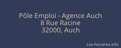 Pôle Emploi - Agence Auch