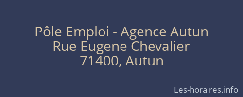 Pôle Emploi - Agence Autun