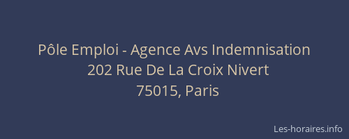 Pôle Emploi - Agence Avs Indemnisation