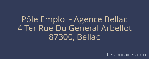 Pôle Emploi - Agence Bellac