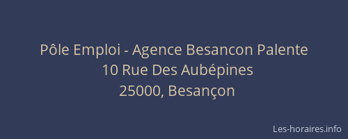 Pôle Emploi - Agence Besancon Palente