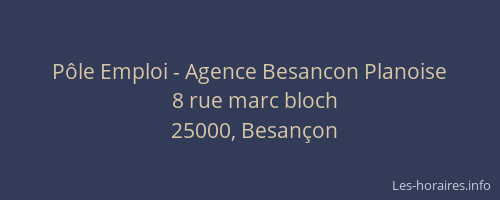 Pôle Emploi - Agence Besancon Planoise