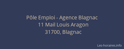 Pôle Emploi - Agence Blagnac
