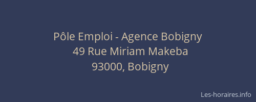 Pôle Emploi - Agence Bobigny