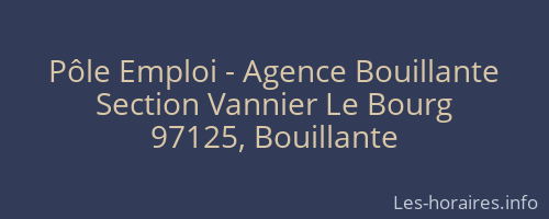 Pôle Emploi - Agence Bouillante