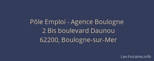 Pôle Emploi - Agence Boulogne