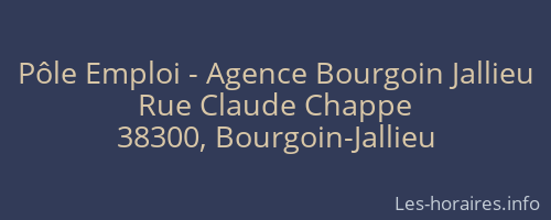 Pôle Emploi - Agence Bourgoin Jallieu