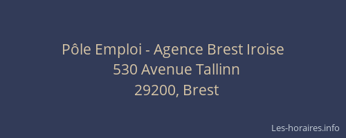 Pôle Emploi - Agence Brest Iroise