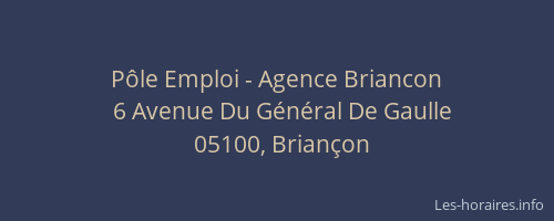 Pôle Emploi - Agence Briancon
