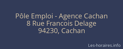 Pôle Emploi - Agence Cachan