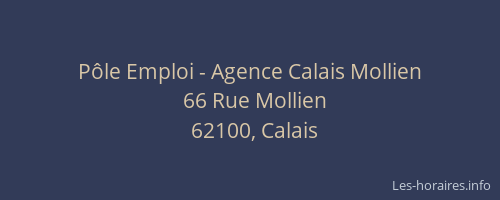 Pôle Emploi - Agence Calais Mollien