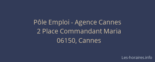 Pôle Emploi - Agence Cannes