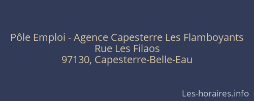 Pôle Emploi - Agence Capesterre Les Flamboyants