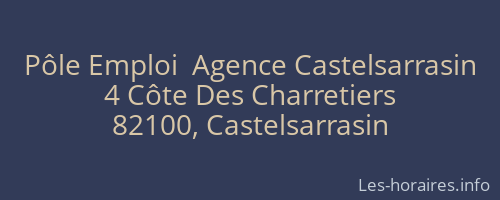 Pôle Emploi  Agence Castelsarrasin