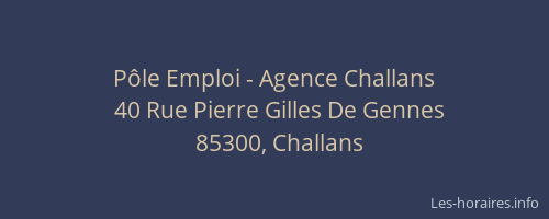 Pôle Emploi - Agence Challans