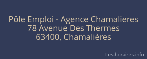 Pôle Emploi - Agence Chamalieres