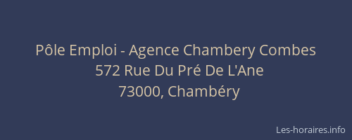 Pôle Emploi - Agence Chambery Combes