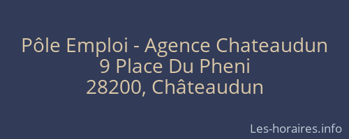 Pôle Emploi - Agence Chateaudun