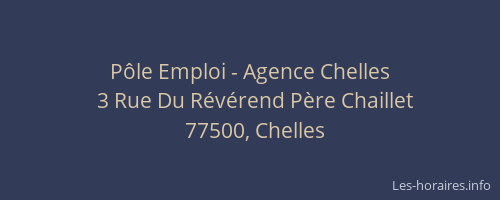 Pôle Emploi - Agence Chelles