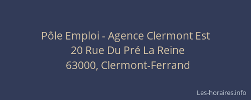 Pôle Emploi - Agence Clermont Est