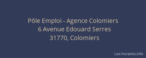 Pôle Emploi - Agence Colomiers