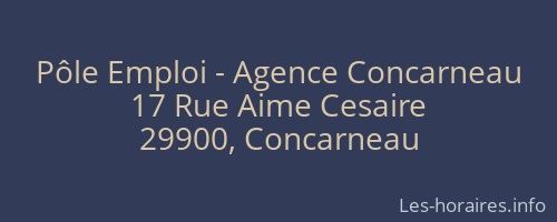 Pôle Emploi - Agence Concarneau