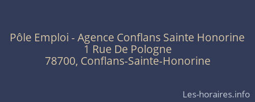 Pôle Emploi - Agence Conflans Sainte Honorine