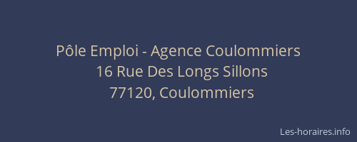 Pôle Emploi - Agence Coulommiers