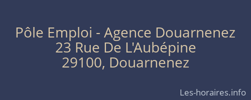 Pôle Emploi - Agence Douarnenez
