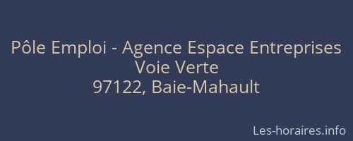 Pôle Emploi - Agence Espace Entreprises