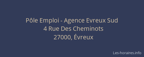 Pôle Emploi - Agence Evreux Sud