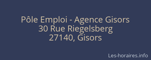 Pôle Emploi - Agence Gisors