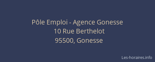 Pôle Emploi - Agence Gonesse