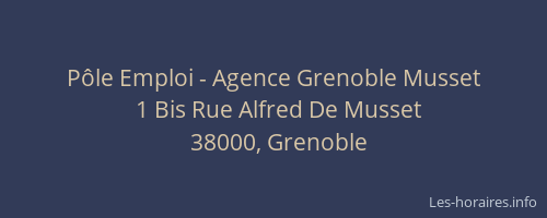 Pôle Emploi - Agence Grenoble Musset