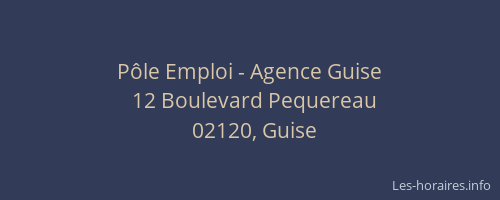 Pôle Emploi - Agence Guise