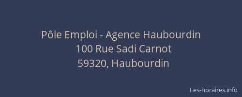Pôle Emploi - Agence Haubourdin