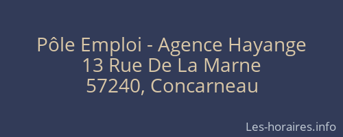 Pôle Emploi - Agence Hayange