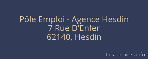 Pôle Emploi - Agence Hesdin