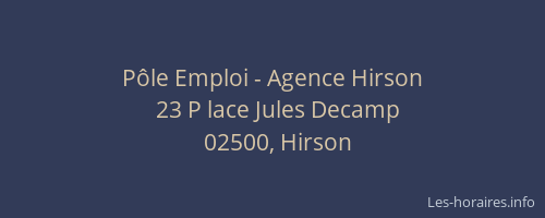 Pôle Emploi - Agence Hirson