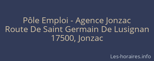 Pôle Emploi - Agence Jonzac