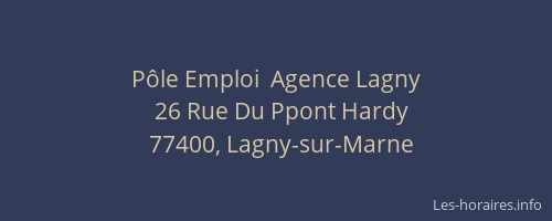 Pôle Emploi  Agence Lagny
