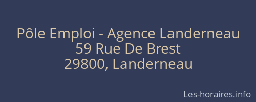 Pôle Emploi - Agence Landerneau