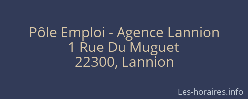 Pôle Emploi - Agence Lannion