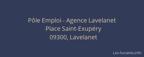 Pôle Emploi - Agence Lavelanet