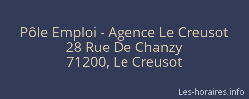 Pôle Emploi - Agence Le Creusot