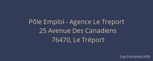 Pôle Emploi - Agence Le Treport