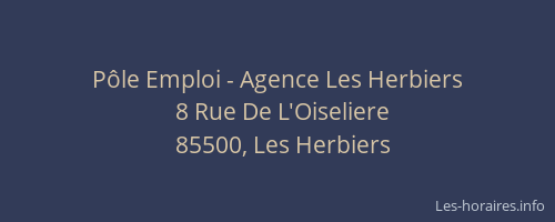 Pôle Emploi - Agence Les Herbiers