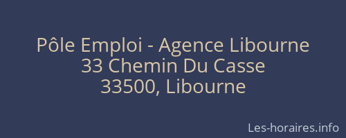 Pôle Emploi - Agence Libourne