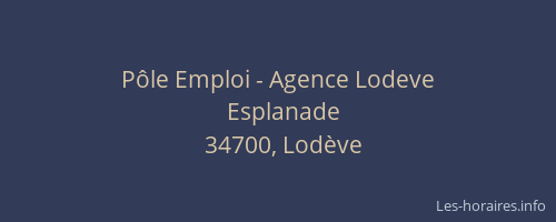 Pôle Emploi - Agence Lodeve