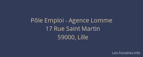 Pôle Emploi - Agence Lomme